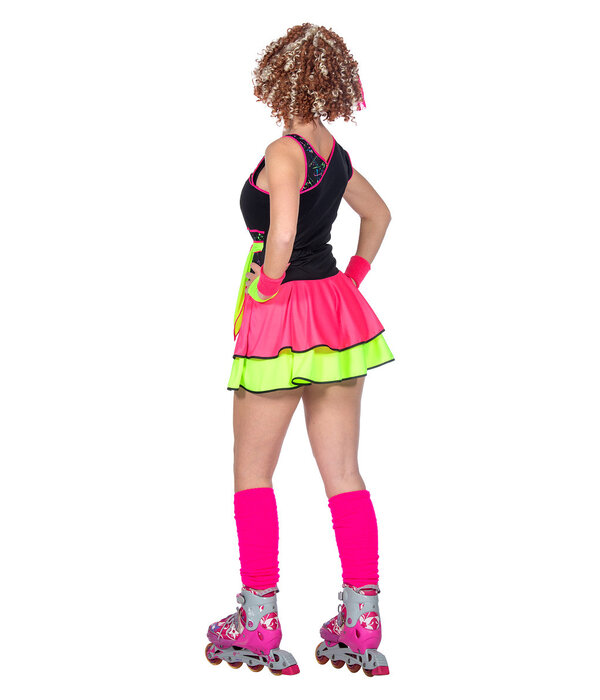 80's Jurkje Neon Dames Multikleur