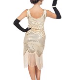 Charleston 20's Jurk Gebroken Wit Premium