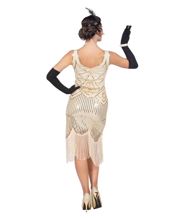 Charleston 20's Jurk Gebroken Wit Premium