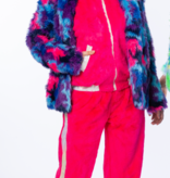 Pluche Jas Blauw/Paars/Pink Premium