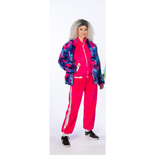 Pluche Jas Blauw/Paars/Pink Premium