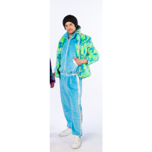 Pluche Jas Groen/Blauw/Geel Premium