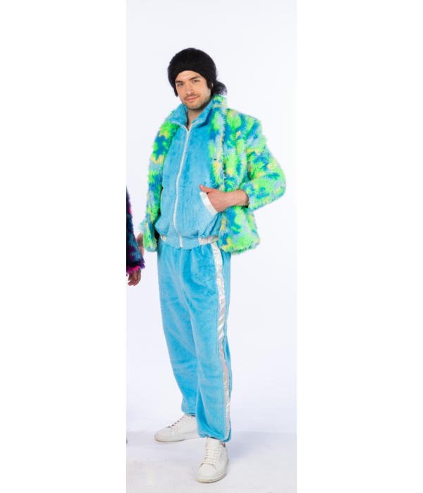 Pluche Jas Groen/Blauw/Geel Premium