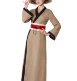 Chinees Kostuum Dames Bruin Limei