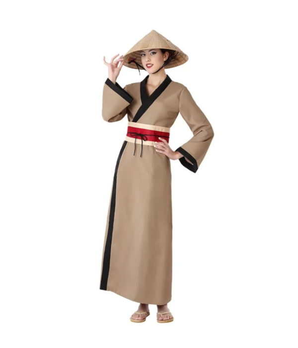 Chinees Kostuum Dames Bruin Limei