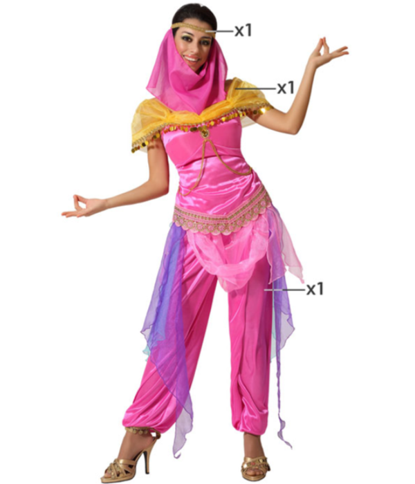 Arabische Prinses Kostuum Pink Dames