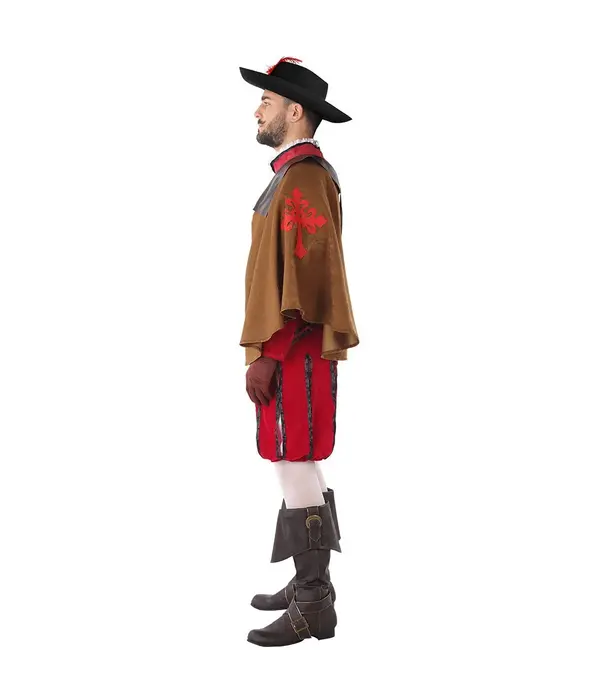 Musketier Kostuum Bordeau Heren Armand