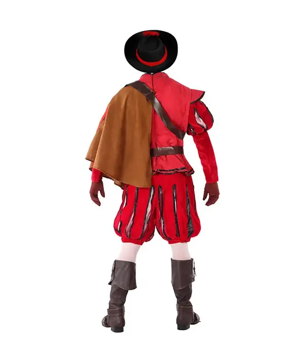 Musketier Kostuum Bordeau Heren Armand