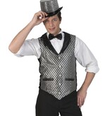 Disco Gilet Heren Zilver/Zwart
