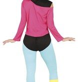 80's Sportoutfit Kostuum Vrouw Sandra