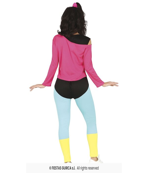 80's Sportoutfit Kostuum Vrouw Sandra