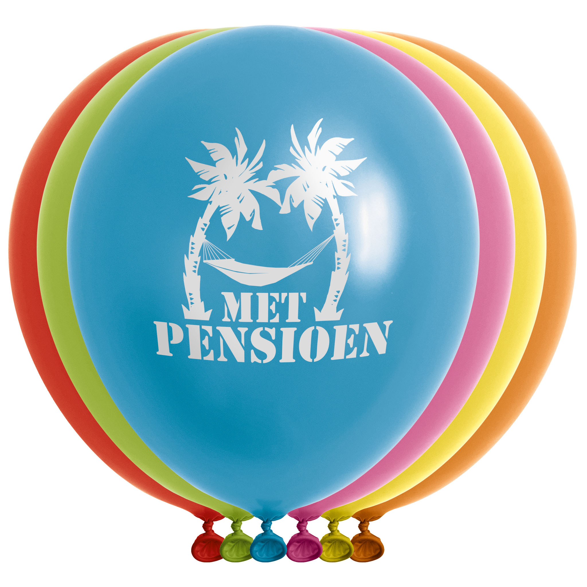 Ballonnen Met Pensioen - 12 stuks afbeelding