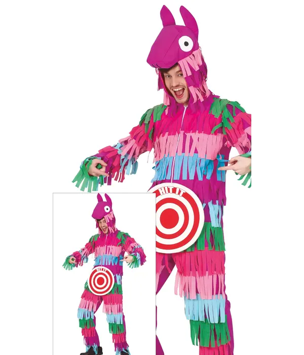 Pinata Lama Met Dartbord Kostuum Heren