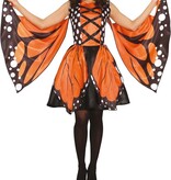 Vlinder Jurk Dames Oranje Amira