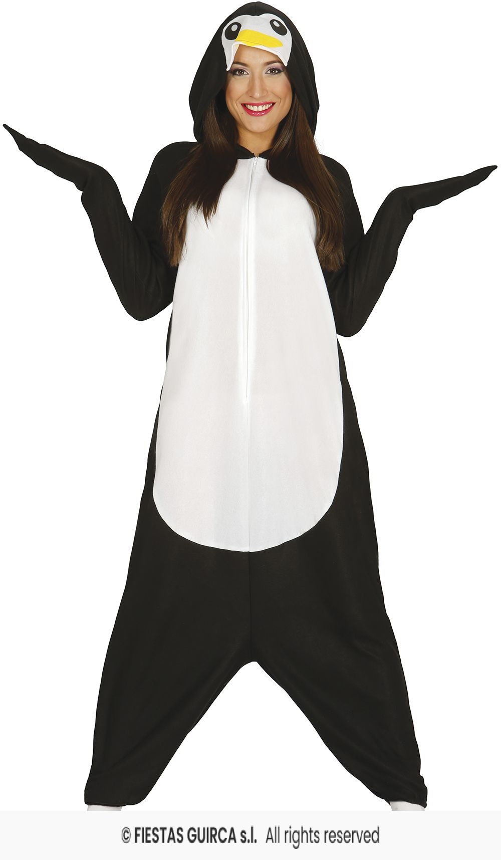 Pinguin Onesie Kigurumimi Volwassenen afbeelding