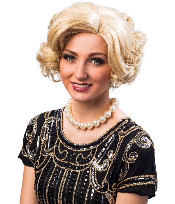 30's Pruik Dames Blond Adriana