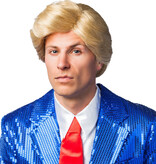 Blonde Amerikaanse Donald Pruik Heren