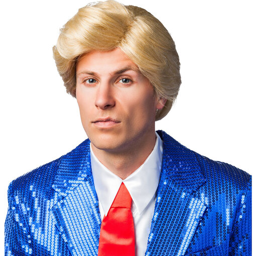 Blonde Amerikaanse Donald Pruik Heren