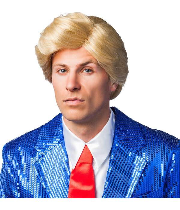 Blonde Amerikaanse Donald Pruik Heren
