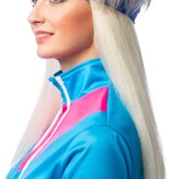 80's Aerobics Pruik Blond met Hoofdband