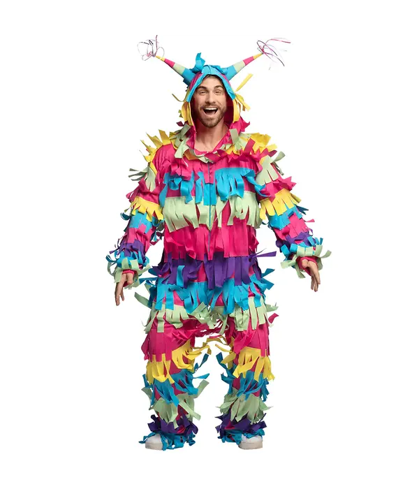 Kleurrijke Piñata Kostuum Volwassenen