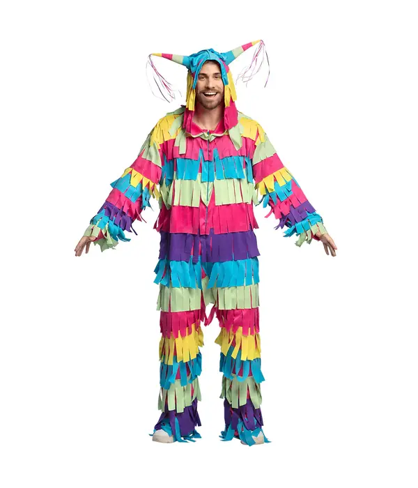 Kleurrijke Piñata Kostuum Volwassenen