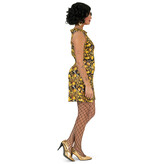 Bitcoin Jurk Dames Zwart/Goud