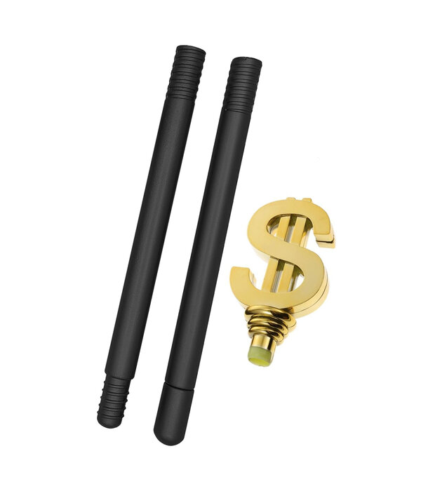 Pimp Wandelstok met Dollarteken