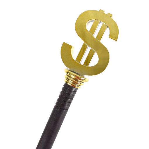 Pimp Wandelstok met Dollarteken