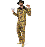 Bitcoin Suit Heren Zwart/Goud