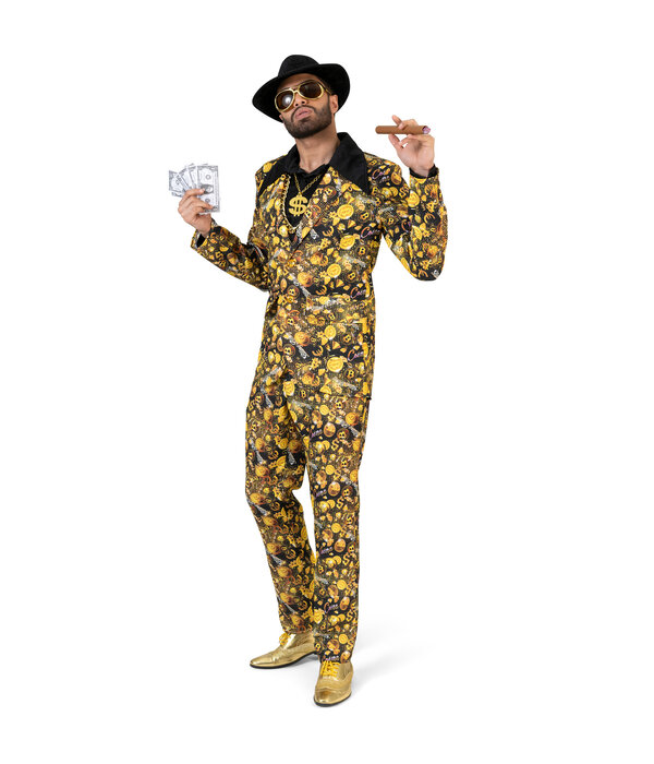 Bitcoin Suit Heren Zwart/Goud