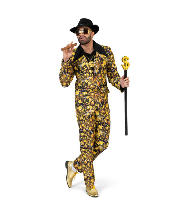 Bitcoin Suit Heren Zwart/Goud