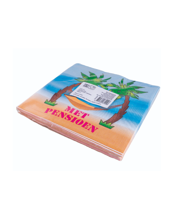 Pensioen Servetten Palmboom (20st)