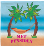 Pensioen Servetten Palmboom (20st)