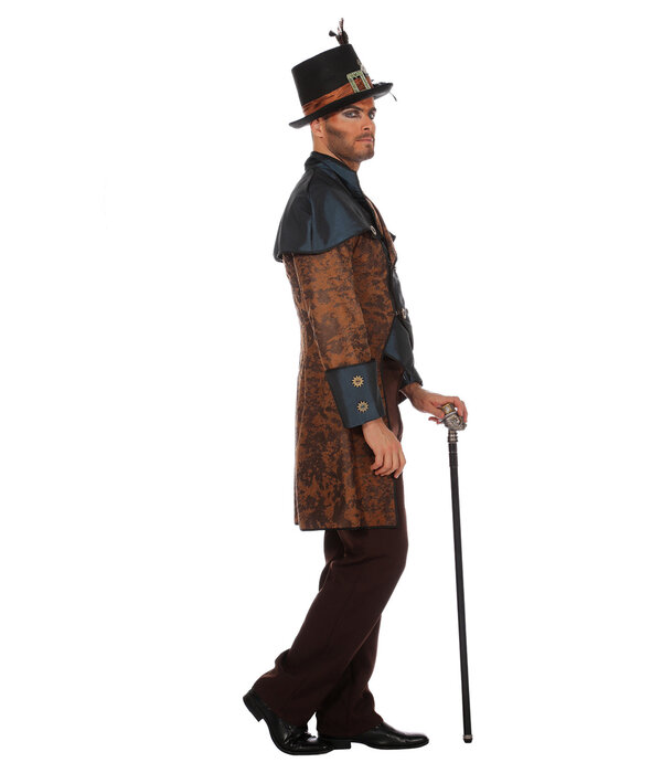 Steampunk Herenkostuum Blue Premium