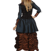 Steampunk Damesjurk Blue Premium