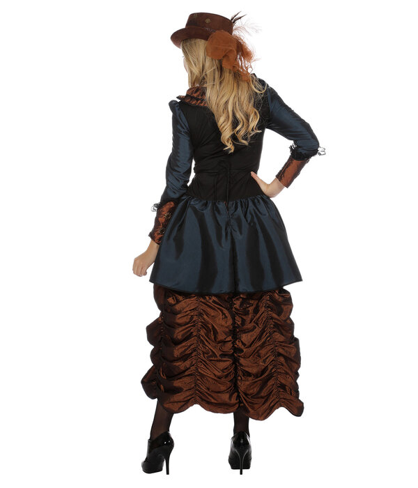 Steampunk Damesjurk Blue Premium
