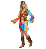 Vrouwenkostuum Hippie Breeze 5-delig
