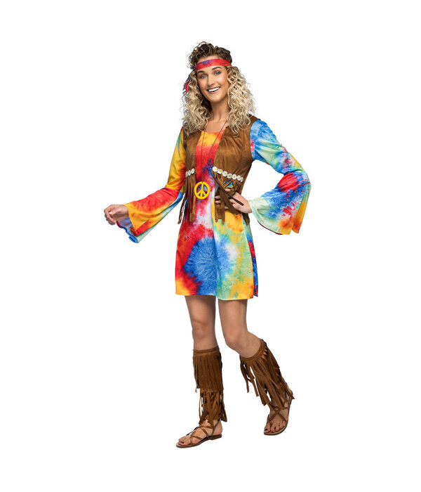 Vrouwenkostuum Hippie Breeze 5-delig