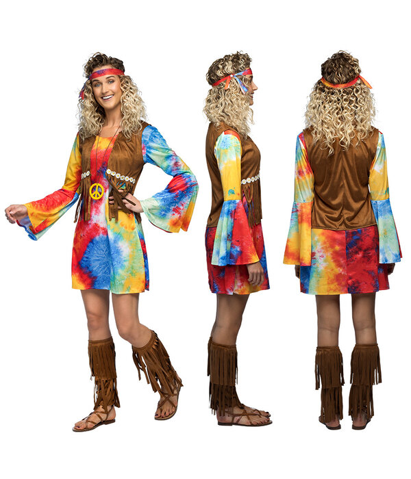 Vrouwenkostuum Hippie Breeze 5-delig