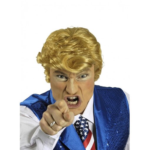 Pruik Don Trumpy Blond