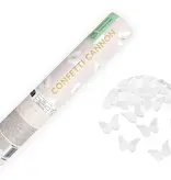 Confetti Kanon Vlinders Wit (20cm)
