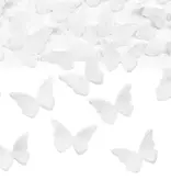 Confetti Kanon Vlinders Wit (20cm)