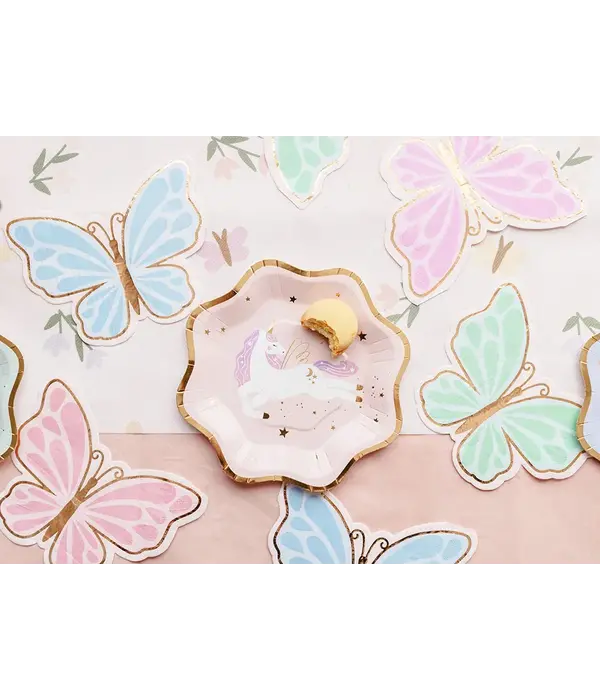 Vlinder Servetten Kleuren Mix (12st)