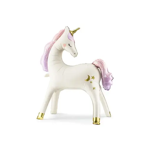 Folieballon Eenhoorn Beige Staand (95x86cm)