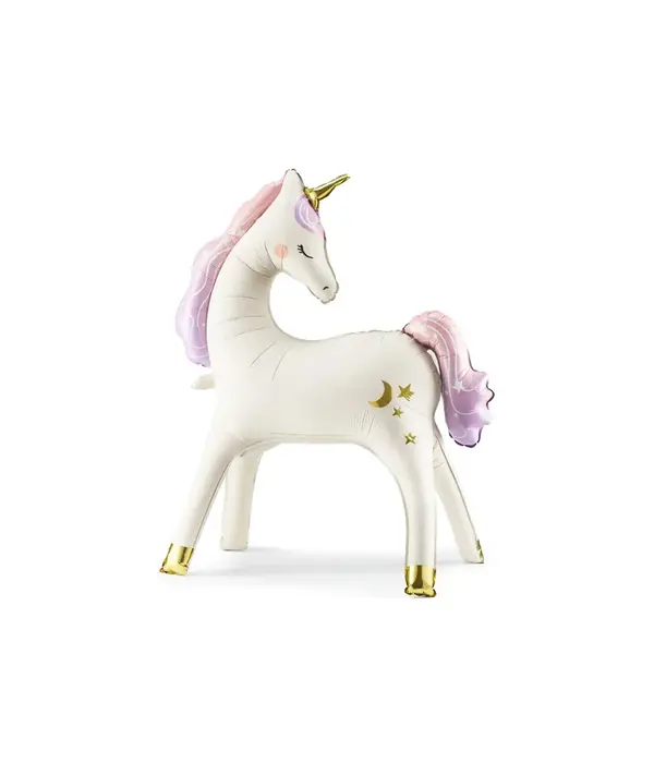 Folieballon Eenhoorn Beige Staand (95x86cm)