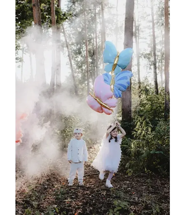 Folieballon Vlinder Blauw (69x69cm)