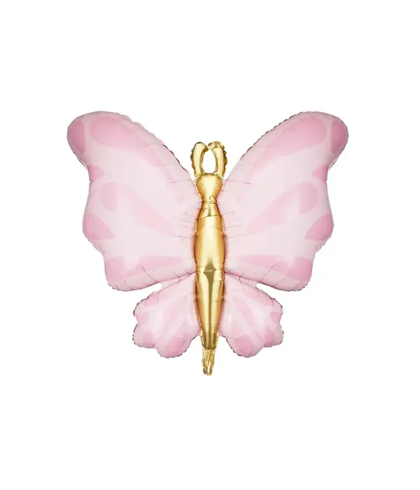Folieballon Vlinder Roze (69x69cm)