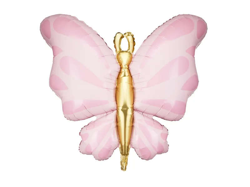 Folieballon Vlinder Roze (69x69cm) afbeelding
