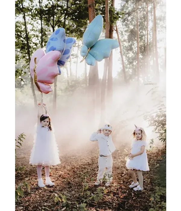 Folieballon Vlinder Roze (69x69cm)